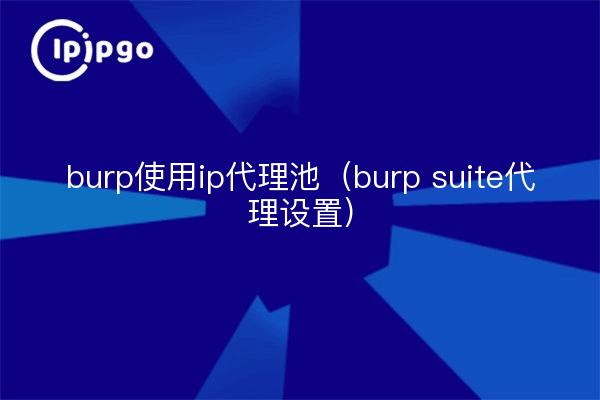 burp使用ip代理池（burp suite代理设置）