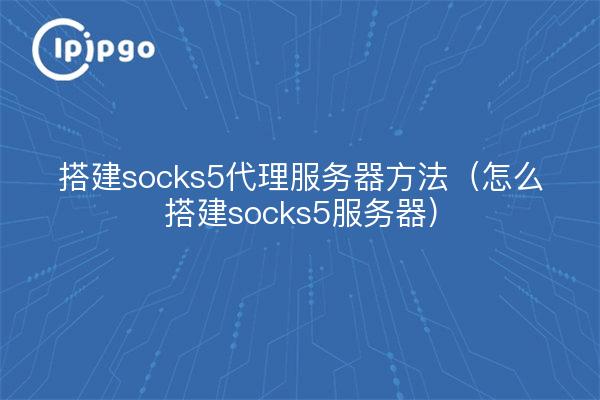 搭建socks5代理服务器方法（怎么搭建socks5服务器）