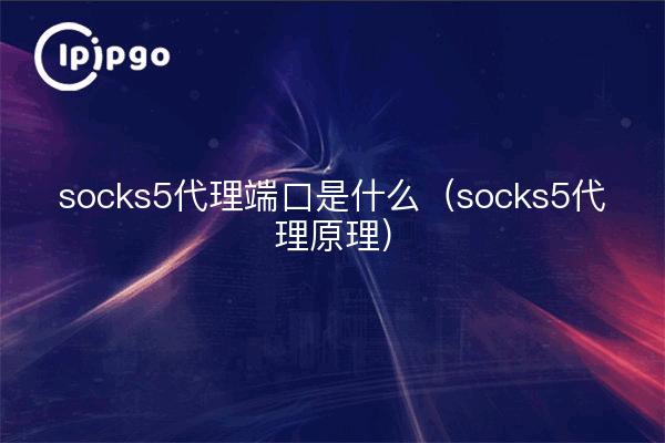socks5代理端口是什么（socks5代理原理）
