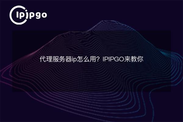 Proxy server ip how to use?IPIPGO to teach you - IPIPGO