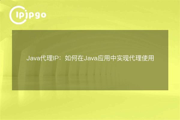 Java Proxy IP: How to implement proxy use in Java applications - IPIPGO