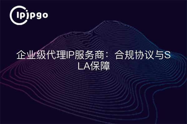 企业级代理IP服务商:合规协议与SLA保障