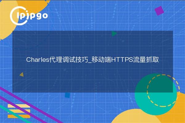 Charles Proxy Debugging Tips_Mobile HTTPS Traffic Capture - IPIPGO