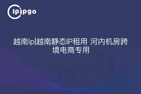 Vietnam ip| Vietnam static IP rental Hanoi server room cross-border e-commerce dedicated