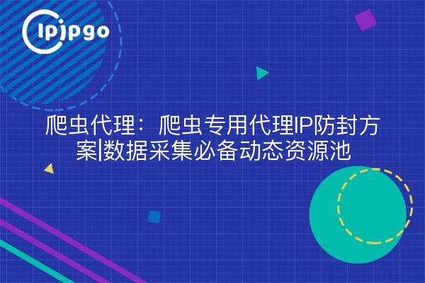 Crawler Proxy: Crawler dedicated proxy IP anti-blocking program | data collection must have dynamic resource pools