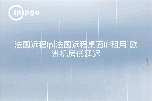 France Remote IP | France Remote Desktop IP Rental European Server Room Low Latency