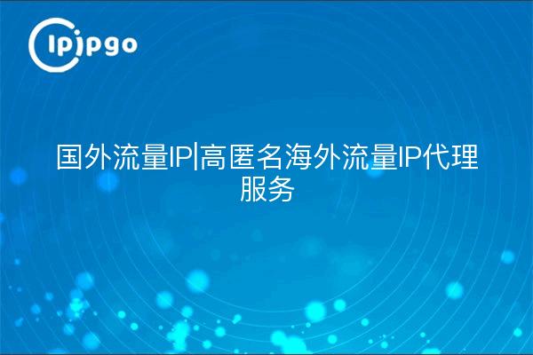 Trafic national IP|Service Proxy trafic national IP hautement anonyme