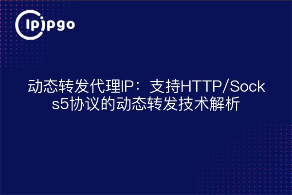 Dynamische Weiterleitungs-Proxy-IP: Analyse der dynamischen Weiterleitungstechnologie zur Unterstützung von HTTP/Socks5-Protokollen
