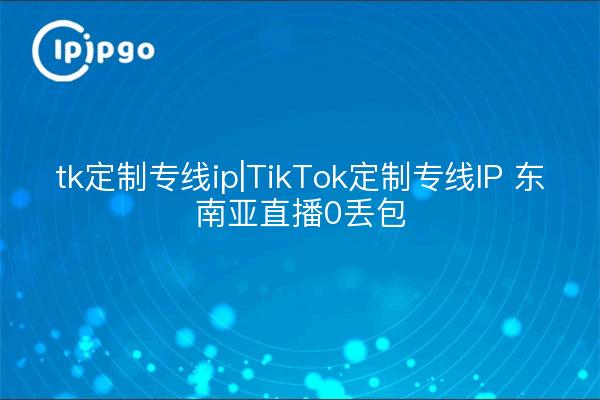 tk custom ip|TikTok custom ip 0 packet loss in southeast Asia