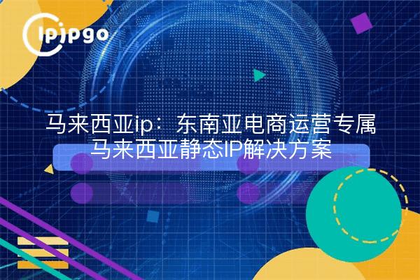 Malaysia ip: Southeast Asia e-commerce operation exclusive Malaysia static IP solution