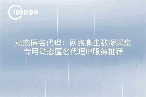 Proxy dynamique anonyme : collecte de données sur les robots d'exploration du web, recommandations de services de proxy dynamique anonyme IP dédiés