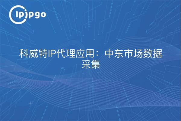 Aplicación de proxy IP en Kuwait: Recopilación de datos sobre el mercado de Oriente Medio