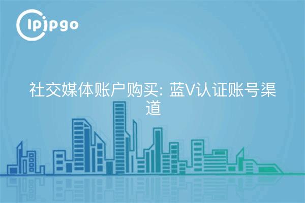 Social Media Account Purchase: Blue V Certified Account Channels