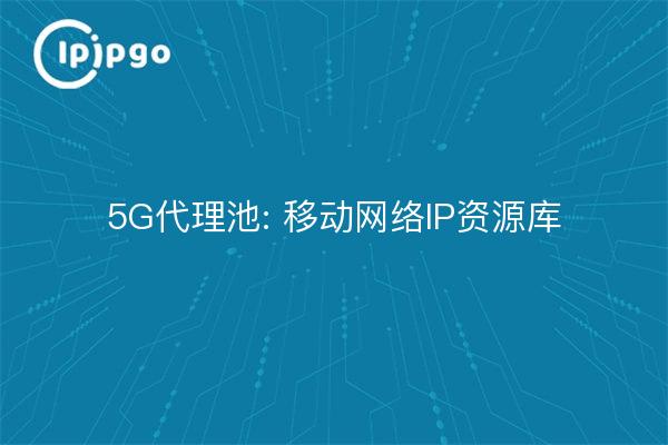 5G代理池: 移动网络IP资源库