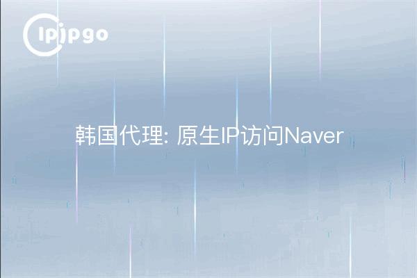 Korea Agent : Accès IP natif à Naver
