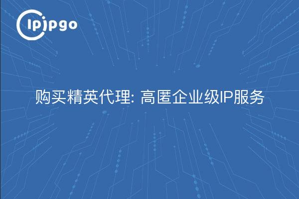 Elite Proxy kaufen: High Stash Enterprise IP Services