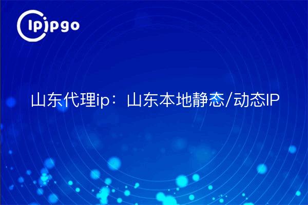 Shandong proxy ip : Shandong local static/dynamic IP