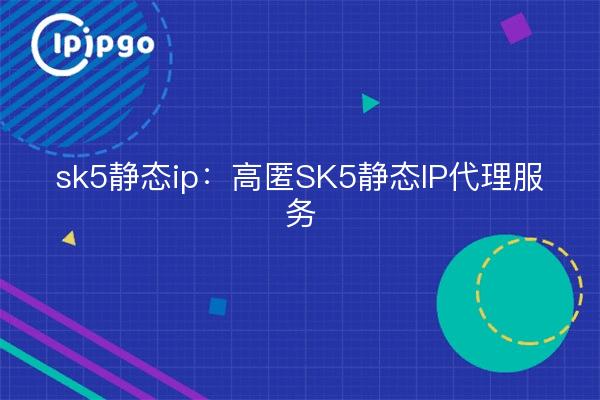 sk5 static ip: servicio proxy de IP estática SK5 de alto anonimato