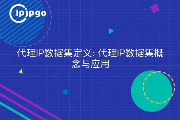 代理IP数据集定义: 代理IP数据集概念与应用