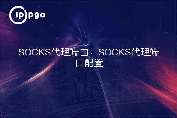 SOCKS-Proxy-Port: SOCKS-Proxy-Port-Konfiguration