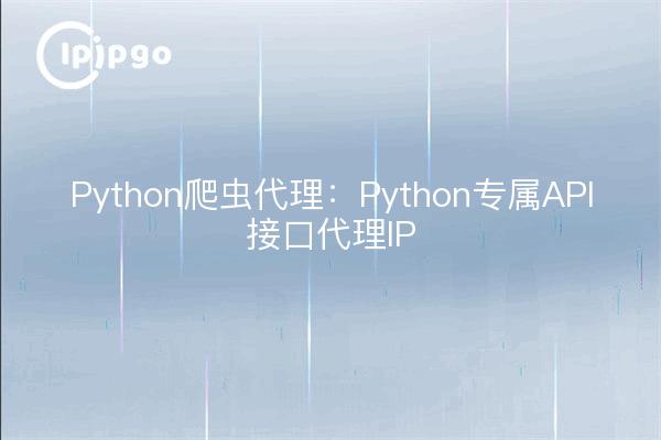 Python Crawler Proxy: Python exklusive API-Schnittstelle Proxy IP