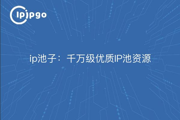 ip pool: ten million high quality IP pool resources