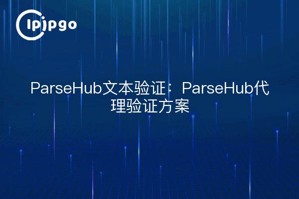 Validation du texte de ParseHub : Schéma de validation du proxy de ParseHub