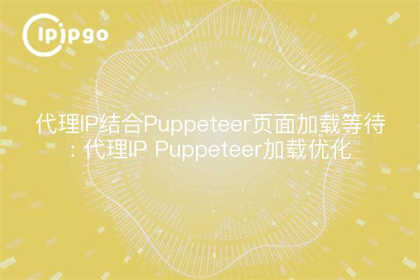 Proxy IP combined with Puppeteer Page Load Waiting: Proxy IP Puppeteer Load Optimization