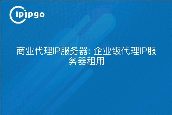 Servidor IP proxy para empresas: Alquiler de servidores IP proxy para empresas