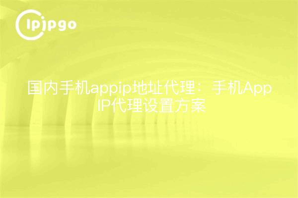 Proxy de dirección IP de aplicación de teléfono móvil doméstico: esquema de configuración de proxy de IP de aplicación de teléfono móvil