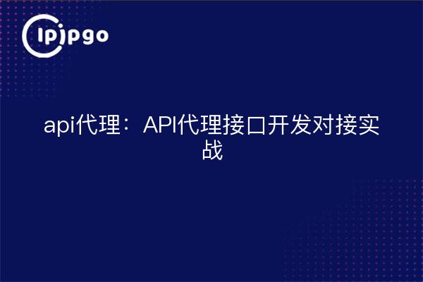 api代理:API代理接口开发对接实战