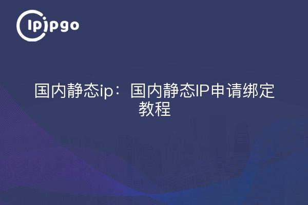 Statische IP-Anwendung im Inland: Tutorial zur Bindung statischer IP-Anwendungen im Inland
