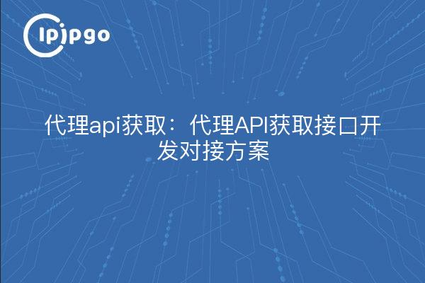 Proxy api get: proxy API get interface development docking program