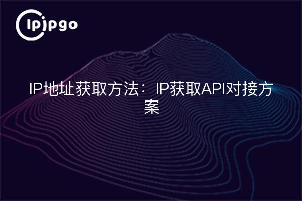 Método de adquisición de direcciones IP: solución de acoplamiento API de adquisición de direcciones IP