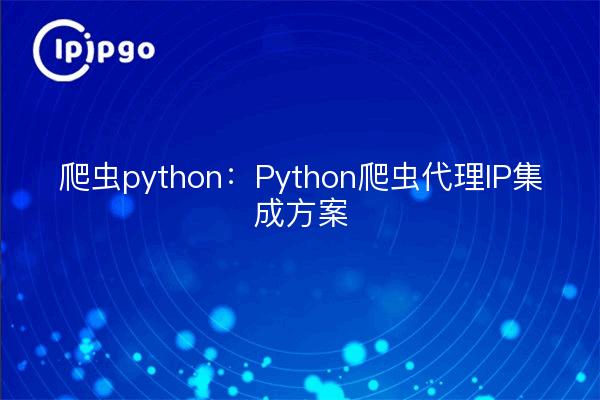 Crawler python: Python Crawler Proxy IP Integrationsschema