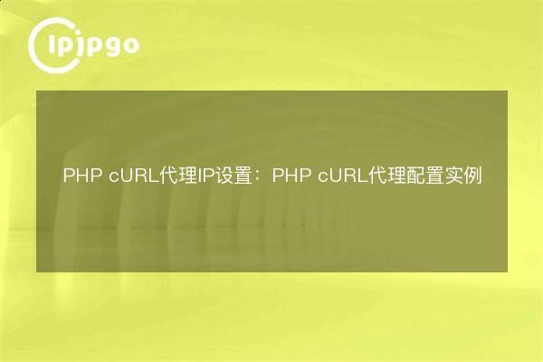 PHP cURL proxy IP settings: PHP cURL proxy configuration example - IPIPGO