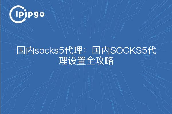 Inländischer Socks5-Proxy: Inländische SOCKS5-Proxy-Einrichtung vollständige Strategie