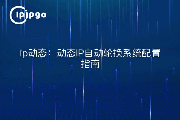 ip动态：动态IP自动轮换系统配置指南