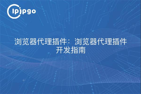 浏览器代理插件：浏览器代理插件开发指南