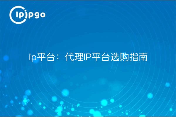ip平台:代理IP平台选购指南