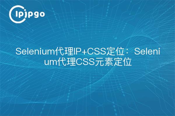 Selenium proxy IP+CSS positioning : Positionnement des éléments CSS du proxy Selenium