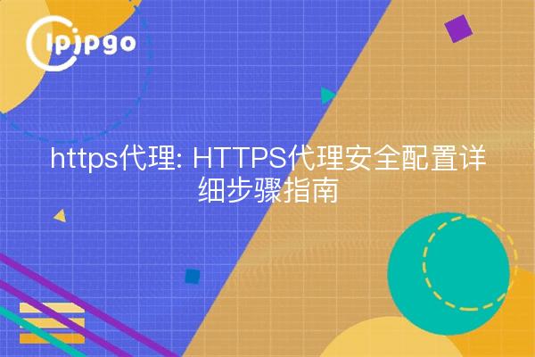 https代理: HTTPS代理安全配置详细步骤指南