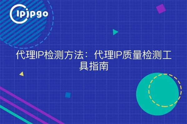 Proxy IP Inspection Methods: A Guide to Proxy IP Quality Inspection Tools