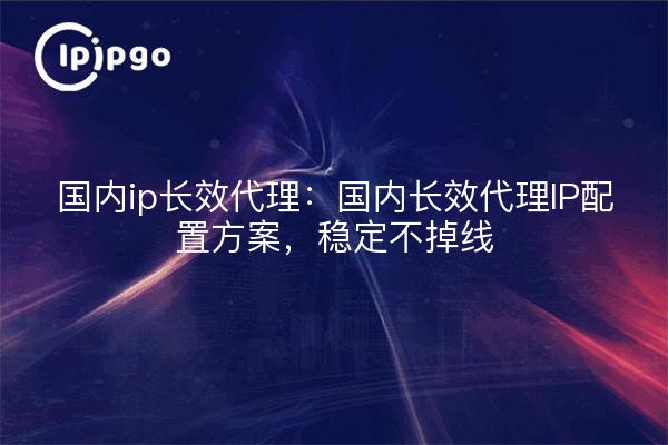 Proxy domestique à longue durée de vie : plan de configuration du proxy domestique à longue durée de vie, stable et sans perte de ligne.