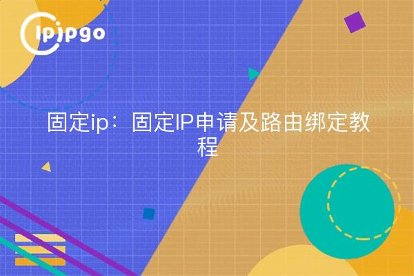 IP fija: Tutorial de aplicación de IP fija y enlace de rutas
