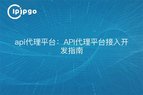 api proxy platform: API proxy platform access development guide