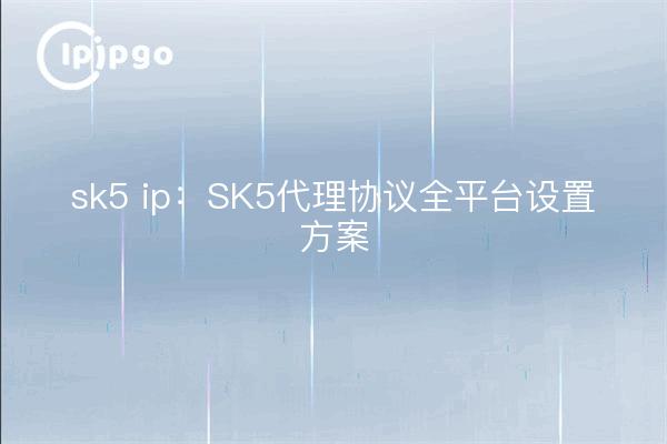 sk5 ip : protocole proxy SK5 programme d'installation pour plate-forme complète