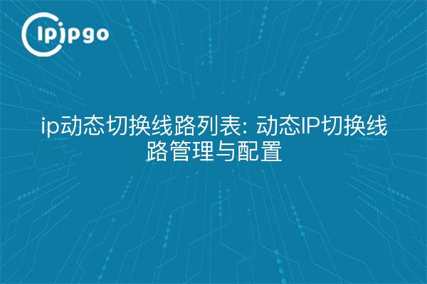 ip动态切换线路列表: 动态IP切换线路管理与配置