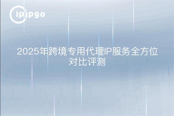 2025年跨境专用代理IP服务全方位对比评测