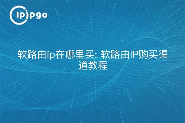 Where to buy soft route ip: soft route ip purchase channel tutorial